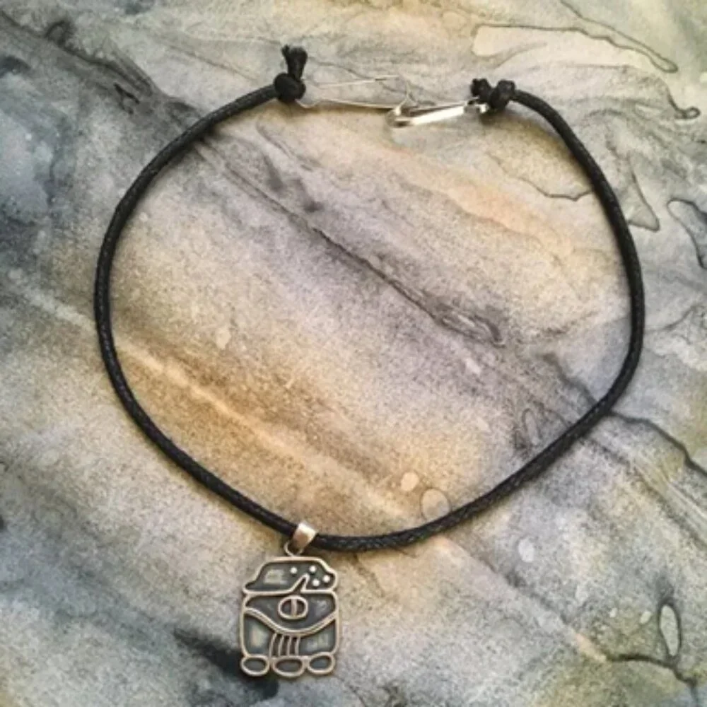 Vintage Taxco Mexico 925 Sterling Silver Mayan Calendar Pendant | Stamped - Picture 9 of 9